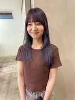 インビテーション 名古屋(invitation)&nbsp;パープルカラー、レイヤーカット