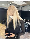 黒髪/ボブルフ/ネビージュ/小顔/ワンレン/髪質改善/