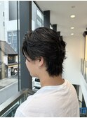 海外風パーマスタイル/サーフパーマ/黒髪