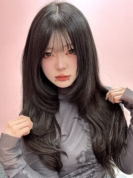 シーズン 大阪(SEASON) 【エクステ】フェミニンブラック/レイヤーカット/エクステ大阪