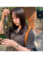 シーン(SCENE) 前髪パーマ×顔周りレイヤー