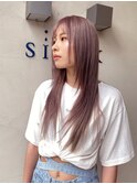 透明感ピンクグレージュ/ニュアンスカラー
