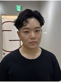 フェザーパーマ大人ショートスタイル
