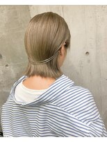 ガルボ ヘアー(garbo hair)&nbsp;ベージュカラー透明感カラーハイトーン