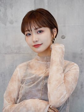 アイスバーグ(eyesburg) 20代30代ミニボブココアブラウン小顔美肌ストレート丸み