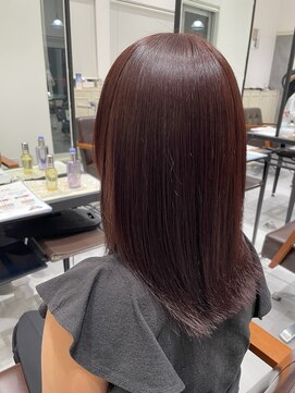 フォルテ 島田店 大人上品なレッド艶カラー