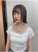 ボブ×グレージュ