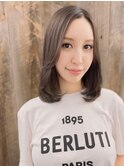 韓国ヘア/韓国レイヤー/グレージュ/前髪カット/20代30代40代50代