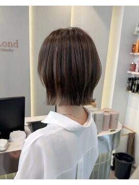 ロンドリゼル 札幌(Lond RiseL) オリーブグレー/前髪/ボブ/マロンベージュ/レイヤーカット/小顔