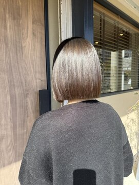 リールヘアー 大野城店(rire hair) 切りっぱなしボブ/美髪ヘア