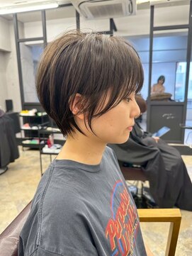 ジュベ 別府店(juve.) 別府ショートボブ顔まわりレイヤーカット髪質改善カラー30代