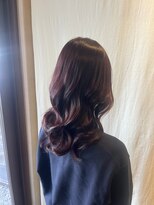 ココカラヘアー ニコ(cococara hair nico) くびれ巻き/レイヤーカット/ワインレッド/20代