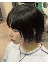 アウラ(AURA)&nbsp;レイヤーボブ/おしゃれ女子ウルフヘア／顔周りレイヤー/ブリーチ