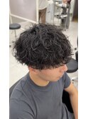 波巻きパーマ