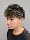 メッシュ×波巻きスパイラル｜大学生人気ヘア