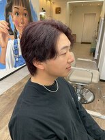 ナンバー ブラオ 名古屋栄(N° blao)&nbsp;メンズ/ニュアンスパーマ / 毛流れカット / カジュアル