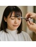 【ちょっぴり変化がほしい方】HIROMI限定　艶カラー＋前髪カット