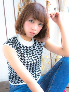 リリアン 青山(relian) 【relian】大人気ボブスタイル♪暗めグレージュでツヤカラー！