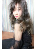 グラデーション&ハイライト透明感グレー