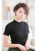 ボーイッシュになりすぎない、ひし形ショート