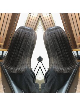 リズ オブ ヘアー(Lis of hair) 外はねロブ☆ダークグレージュ【大橋】＠lis_oohashi