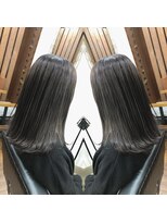 リズ オブ ヘアー(Lis of hair) 外はねロブ☆ダークグレージュ【大橋】@lis_oohashi