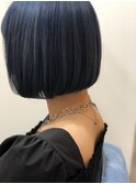ミニボブ×ネイビー
