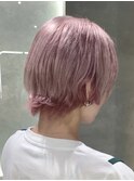 ハイトーンカラー　トリプルカラー/ピンクアッシュ
