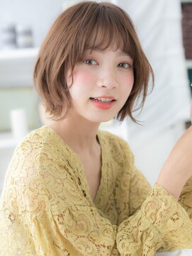 カバーヘア 上尾西口店(COVER HAIR) 暖色系カラーラフニュアンス韓国風くびれボブa上尾20代30代40代