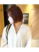 アトレ(attrait)&nbsp;＊透けるピンクカラー ブリーチなし ダブルカラー ボブ 大阪