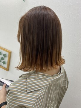 美容室 パルス 静岡鷹匠店(PALS) オレンジグラデーション　透明感カラー　髪質改善
