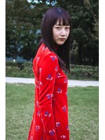 ハルフウェイ(haLfway)&nbsp;透明感ブラウン×セミロング