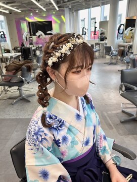 ユーフォリア 渋谷グランデ(Euphoria SHIBUYA GRANDE) 浴衣ヘアセット/フラワーアレンジ/イベント