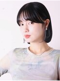 似合わせカット小顔前髪黒髪マチルダボブ1003