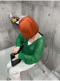 黒髪/前髪パーマ/グレーベージュ/レイヤーロング/ダブルカラー