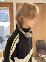 ラミエ バイ メルト 吉祥寺(lamie by melt)&nbsp;"久保田"ホワイトベージュケアブリーチナチュラルウルフカット