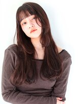 ヘアサロン ガリカ 表参道(hair salon Gallica) <SAKI>ワンカラーでつくる透明感ココアラベンダーカラー