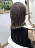 大人可愛い大人美人くすみカラーアッシュグレーベージュ
