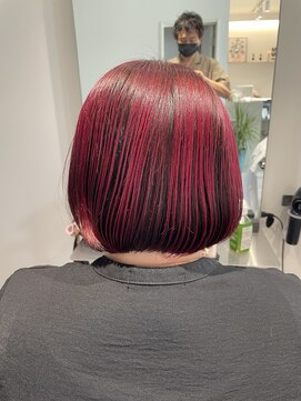 フク(FUKU) 【白髪染め使わない】アンブレラカラーボブ