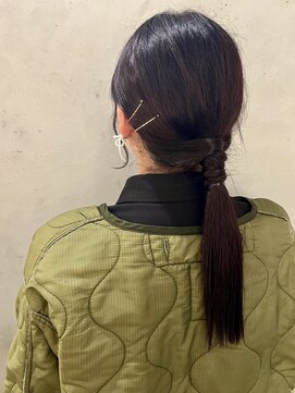 ビレップドゥエ(BIL'EP due) ヘアアレンジ＊タイトポニー