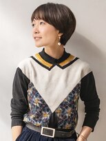 ミスグランディーヴィラス(Miss Grandee VILLAS)&nbsp;大人かわいいマッシュショート前髪あり黒髪30代40代50代