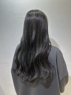 アジールヘア 池袋東口店(agir hair) ブリーチハイライトアッシュグレージュカラー池袋