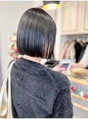 小顔タッセルボブ×似合わせカット[ボブ/縮毛矯正/横浜韓国]