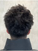  ツーブロックベースのスパイキーセット
