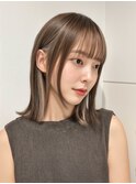 【シースルーフリンジ切りっぱなしボブ】
