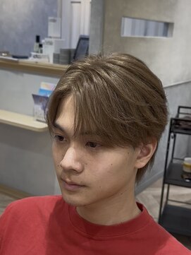 曲がる縮毛矯正専門店 バイ レイズ 名駅(RAYS) ブリーチカラーミルクティーベージュフェザーショート h