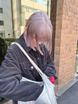 ソー(so.) ラベンダーベージュ/切りっぱなしボブ/ミニボブ/横浜