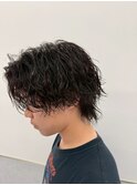 縦落ちパーマ/波巻きパーマ