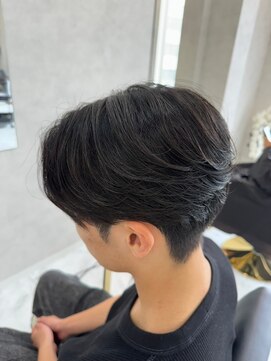 ブルーオーシャン 佐賀店(Blue Ocean) スパイキーショートパーマツイストスパイラルパーマビジネスヘア