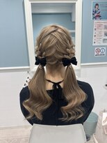 ホワイト 東京新宿店(White) スピードヘアセット17番ツイン 外巻き